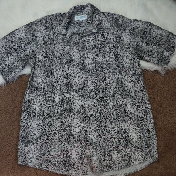 Sunwash Other - Sunwash 100% Silk Mens Button Down Shirt Large Sho